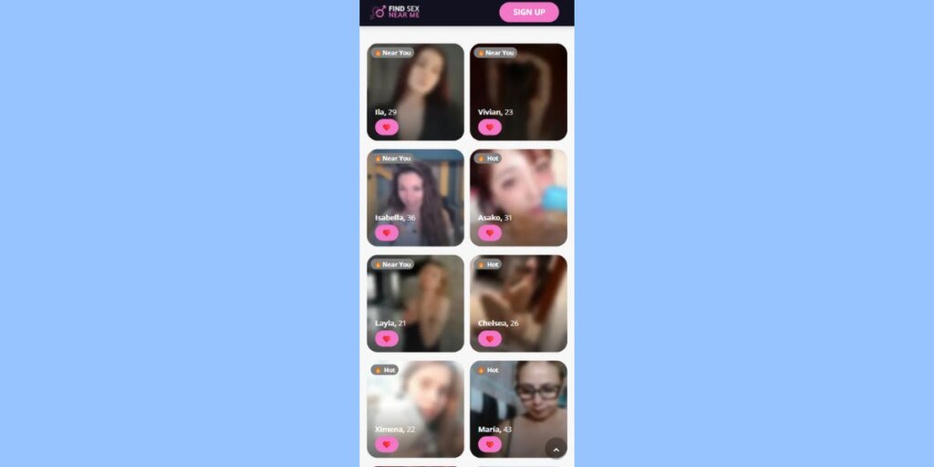 FindSexNearMe mobile version